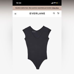 Everlane v neck ballet bodysuit size small